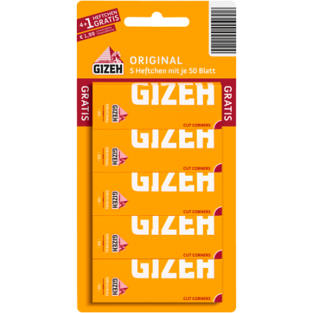 GIZEH Original Blisterkarte